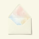 "Pastel Watercolor Wash Envelope Liner | Set of 10" - Envelope Liners in multicolor by Paper Haven