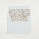 "A7 Envelope Liners Square Flap // Star of David (Set of 25)" - Envelope Liners in beige by Clover and Lamb