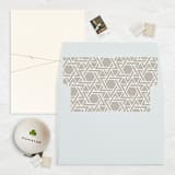"A7 Envelope Liners Square Flap // Star of David (Set of 25)" - Envelope Liners in beige by Clover and Lamb