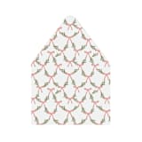 "Watercolor Holiday Trellis Liner | Set of 25 Euro Envelope Liners" - Envelope Liners in red by Nikki Turner