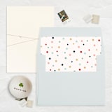 "A7 Envelope Liners Square Flap // Holiday Polka Dots (Set of 25)" - Envelope Liners in multicolor by Clover and Lamb
