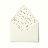 "Hand Drawn Dove Messenger Envelope Liner | Set of 10" - Envelope Liners in multicolorassorted-colors by Paper Haven