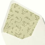 "Hand Drawn Dove Messenger Envelope Liner | Set of 10" - Envelope Liners in multicolorassorted-colors by Paper Haven