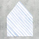 "Striped Blue Envelope Liner | Set of 10 | For 5x7” invitations" - Envelope Liners in blue by Cotton and Bow
