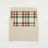 "A7 Envelope Liners Square Flap // Holiday Plaid 3 (Set of 25)" - Envelope Liners in multicolorassorted-colors by Clover and Lamb