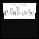 "San Diego Skyline Envelope Liner with custom text/saying | Set of 10 | For 5x7 Minted Square Flap Envelope" - Envelope Liners in white by Kimee Meyer