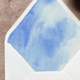 "Blue Watercolor Envelope Liner | Set of 10 | For 5x7” invitations" - Envelope Liners in blue by Cotton and Bow