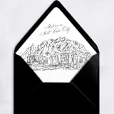"Salt Lake City Skyline Envelope Liner with custom text/saying | Set of 10 | For 5x7 Minted Square Flap Envelope" - Envelope Liners in white by Kimee Meyer
