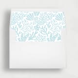 "Baby Blue Coral Reef Liner | Set of 25 Square Envelope Liners" - Envelope Liners in blue by Nikki Turner