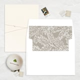 "A7 Envelope Liners Square Flap // Muted Pine Needles (Set of 25)" - Envelope Liners in beige by Clover and Lamb