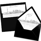 "Toronto Skyline Envelope Liner with custom text/saying | Set of 10 | For 5x7 Minted Square Flap Envelope" - Envelope Liners in white by Kimee Meyer