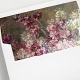 "Romantic Blush & Burgundy Oil Painting | Set of 25 Square Envelope Liners" - Envelope Liners in purple by Nikki Turner