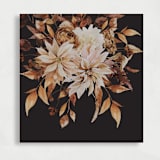"Rust Black Autumn Liner | Set of 25 Square Envelope Liners" - Envelope Liners in black by Nikki Turner