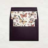 "A7 Fine Art Envelope Liners Square Flap // Butterflies (Set of 25)" - Envelope Liners in multicolorassorted-colors by Clover and Lamb