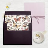 "A7 Fine Art Envelope Liners Square Flap // Butterflies (Set of 25)" - Envelope Liners in multicolorassorted-colors by Clover and Lamb