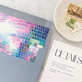 "A7 Envelope Liners Disco Ball Square Flap (set of 10)" - Envelope Liners in multicolor by Design by Laney