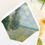 "Watercolor Forest Art | Set of 25 Euro Envelope Liners" - Envelope Liners in green by Nikki Turner