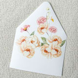 "Garden Party A7 Euro Flap Envelope Liners | Set of 10" - Envelope Liners in multicolorassorted-colors by Megan Tendler