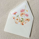 "Garden Party A7 Euro Flap Envelope Liners | Set of 10" - Envelope Liners in multicolorassorted-colors by Megan Tendler