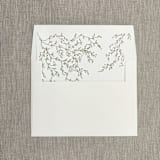 "Sage green greenery straight flap envelope liner for A7 (5"x7") invitations | Set of 10" - Envelope Liners in green by Maria Ferrer G.
