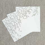 "Sage green greenery straight flap envelope liner for A7 (5"x7") invitations | Set of 10" - Envelope Liners in green by Maria Ferrer G.