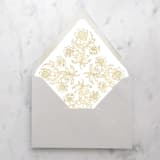 "A7 Envelope Liners Quad Scroll Gold (set of 10)" - Envelope Liners in gold by Design by Laney