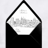 "Baltimore Skyline Envelope Liner with custom text/saying | Set of 10 | For 5x7 Minted Square Flap Envelope" - Envelope Liners in white by Kimee Meyer