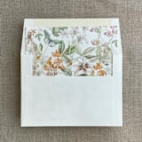 "Fresco style floral printed envelope liner for A7 square flap envelope | pack of 10" - Envelope Liners in multicolorassorted-colors by Ivory Invitations