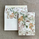"Fresco style floral printed envelope liner for A7 square flap envelope | pack of 10" - Envelope Liners in multicolorassorted-colors by Ivory Invitations