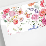 "Springtime Flutter Envelope Liner | Set of 25 Envelope Liners" - Envelope Liners in pink by Nikki Turner