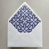 "A7 Euro Flap Envelope Liners | Isabella in Sky & Ocean" - Envelope Liners in blue by Renée Stramel