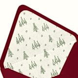 "Vintage Christmas Tree Envelope Liner | Set of 10" - Envelope Liners in multicolor by Paper Haven