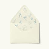 "Coastal Doodle Envelope Liner | Set of 10" - Envelope Liners in multicolorassorted-colors by Paper Haven