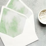 "Sage Green Watercolor Envelope Liner | Set of 10 | For 5x7” invitations" - Envelope Liners in green by Cotton and Bow