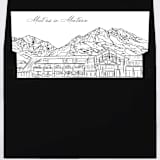 "Montana Skyline Envelope Liner with custom text/saying | Set of 10 | For 5x7 Minted Square Flap Envelope" - Envelope Liners in white by Kimee Meyer