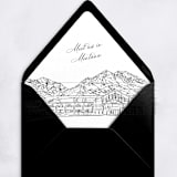 "Montana Skyline Envelope Liner with custom text/saying | Set of 10 | For 5x7 Minted Square Flap Envelope" - Envelope Liners in white by Kimee Meyer