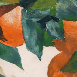 "A7 Fine Art Envelope Liners Square Flap // Citrus Canopy (Set of 25)" - Envelope Liners in orange by Clover and Lamb