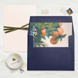 "A7 Fine Art Envelope Liners Square Flap // Citrus Canopy (Set of 25)" - Envelope Liners in orange by Clover and Lamb