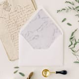 "Marble Liner | Set of 25 Euro Envelope Liners" - Envelope Liners in gray by Nikki Turner