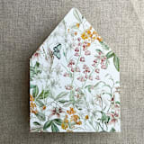 "Fresco style floral printed envelope liner for A7 euro flap envelope | pack of 10" - Envelope Liners in multicolorassorted-colors by Ivory Invitations