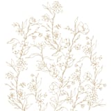 "Secret Garden Envelope Liners |  Whimsical Floral Pattern (10 Pack)" - Envelope Liners in gold by Sterling Stripes