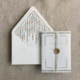 "Still bloom floral printed liner for A7 euro flap envelope | pack of 10" - Envelope Liners in multicolorassorted-colors by Ivory Invitations