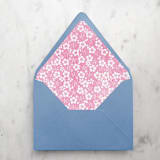 "A7 Envelope Liners Baby Pink Flowers (set of 10)" - Envelope Liners in pink by Design by Laney