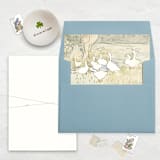 "A7 Envelope Liners Square Flap // Darling Ducks (Set of 25)" - Envelope Liners in multicolorassorted-colors by Clover and Lamb