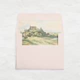 "A7 Envelope Liners Square Flap // Castle on a Hill (Set of 25)" - Envelope Liners in green by Clover and Lamb