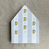 "Blue lemon envelope liner for A7 euro flap envelope | pack of 10" - Envelope Liners in blue by Ivory Invitations