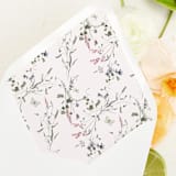 "Wildflower Butterfly | Set of 25 Euro Envelope Liners" - Envelope Liners in green by Nikki Turner