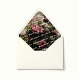 "Vintage Floral Love Letter Envelope Liner | Set of 10" - Envelope Liners in multicolor by Paper Haven