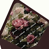 "Vintage Floral Love Letter Envelope Liner | Set of 10" - Envelope Liners in multicolor by Paper Haven