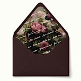 "Vintage Floral Love Letter Envelope Liner | Set of 10" - Envelope Liners in multicolor by Paper Haven